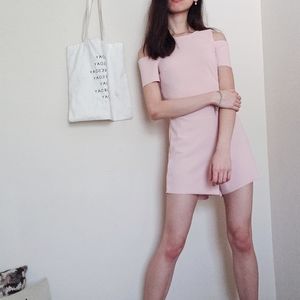 Pretty ZARA Pink Romper. NWT.